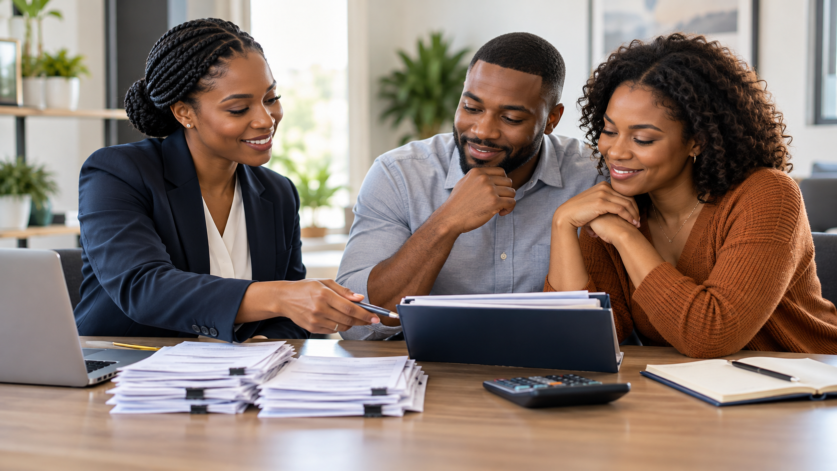 Organised financial paperwork for debt consolidation